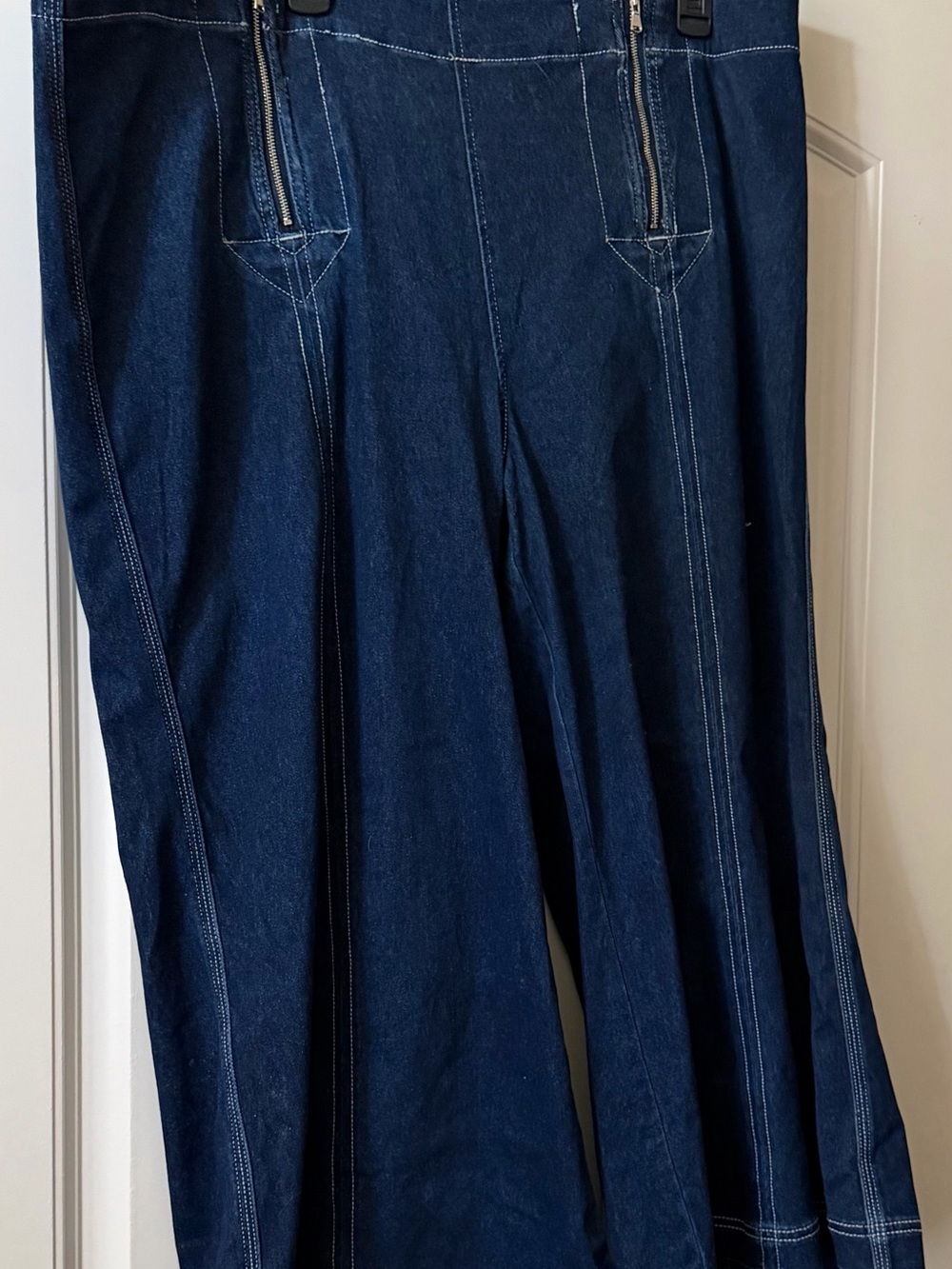 Size 3X-CWonder by Cristian Siriano Leg Dark Blue Denim Pants